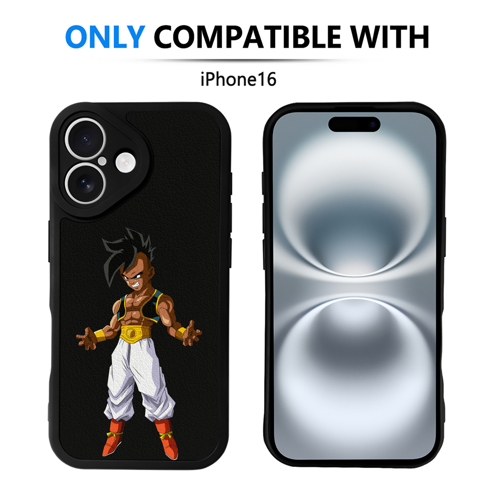 （画像用） ドラゴンボール DRAGON BALL 【iPhone 16シリーズ対応】シリコンスマホケース（レザー調） 材質：シリコン